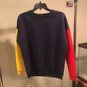 Multi colored sweatshirt